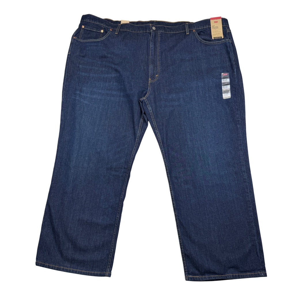 NEW Levi's 559 Relaxed Straight Mens Jeans Dark Wash 56 x 30 Stretch Ease NWT
